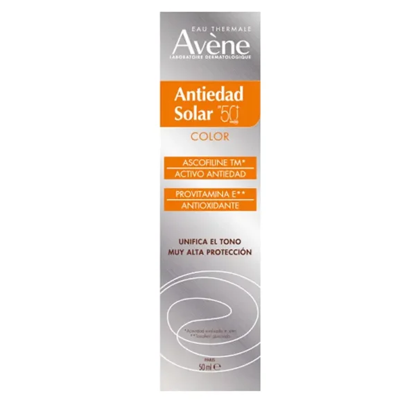 AVENE SOLAIRE HAUTE PROTECTION ANTI-AGING colored sunscreen SPF50+ 50 ml