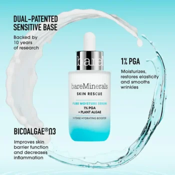 BARE MINERALS SKIN RESCUE PURE MOISTURE SERUM intense hydrating booster 30 ml