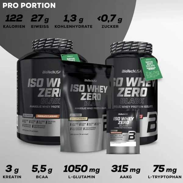 BIOTECH USA ISO WHEY ZERO BLACK #vanilla 908 gr