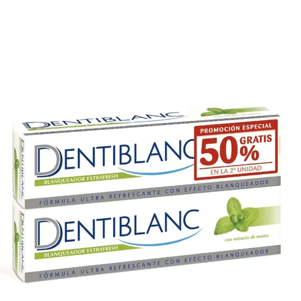 DENTIBLANC EXTRAFRESH WHITENING with mint extract pack 2 x 100 ml