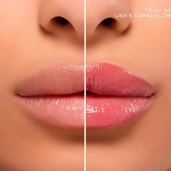 LANCÔME LIP IDÔLE BUTTERGLOW lipstick #30-Lisa's coral glow