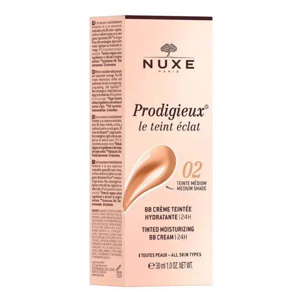 NUXE PRODIGIEUX LE TEINT ECLAT tinted moisturizing BB cream #Medium shade 30 ml