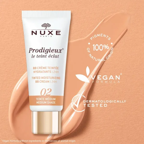 NUXE PRODIGIEUX LE TEINT ECLAT tinted moisturizing BB cream #Medium shade 30 ml