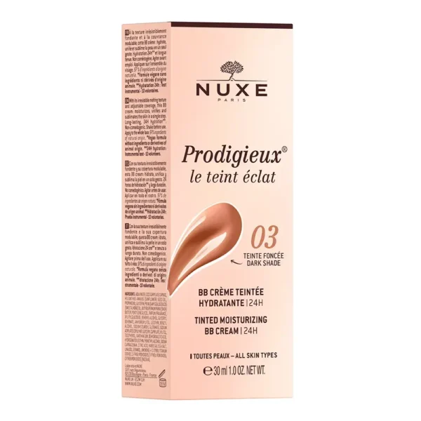 NUXE PRODIGIEUX LE TEINT ECLAT tinted moisturizing BB cream #Dark shade 30 ml