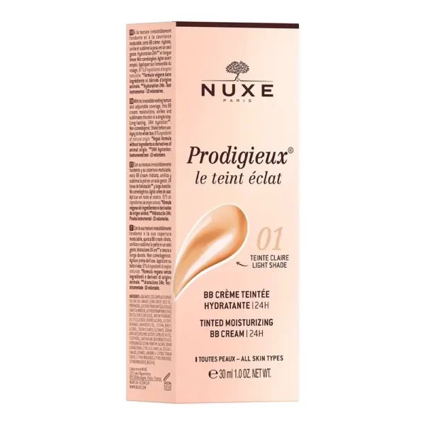 NUXE PRODIGIEUX LE TEINT ECLAT tinted moisturizing BB cream #Light shade 30 ml