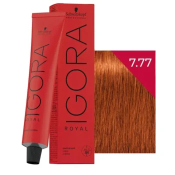 SCHWARZKOPF IGORA ROYAL #7-77 blond cuivré intense 60 ml SCHWARZKOPF IGORA ROYAL #7-77 blond cuivré intense 60 ml