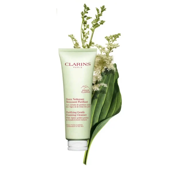 CLARINS PURIFYING GENTLE FOAMING CLEANSER for combination to oily skin 125 ml