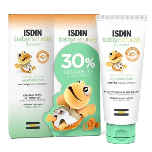 ISDIN BABYNATURALS regenerating nappy ointment pack 2 x 100 ml