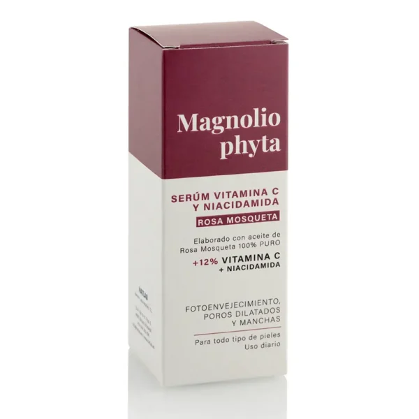 MAGNOLIOPHYTHA ROSA MOSQUETA SERUM DE VITAMINA C Y NIACIDAMIDA con aceite de rosa mosqueta 30 ml - Imagen 2