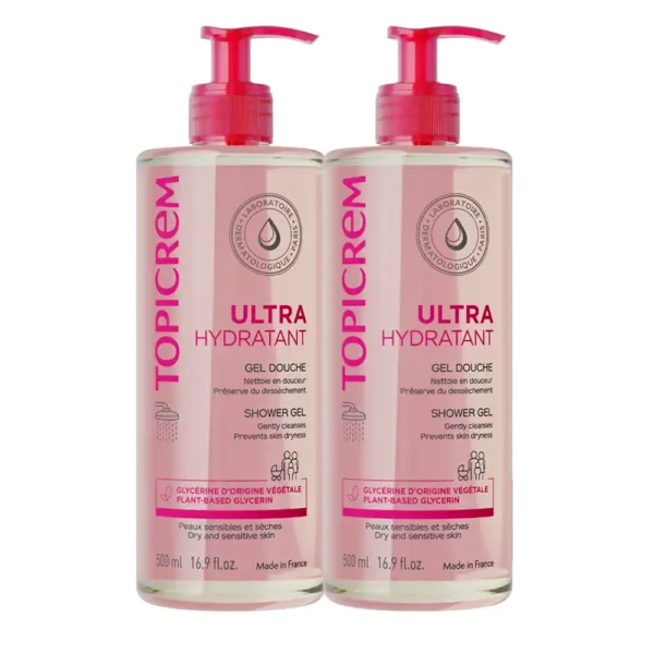 TOPICREM UH gentle cleansing gel pack 2 x 500 ml