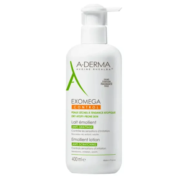 A-DERMA EXOMEGA CONTROL Emollient Lotion 400 ml, EAN 3282779387200