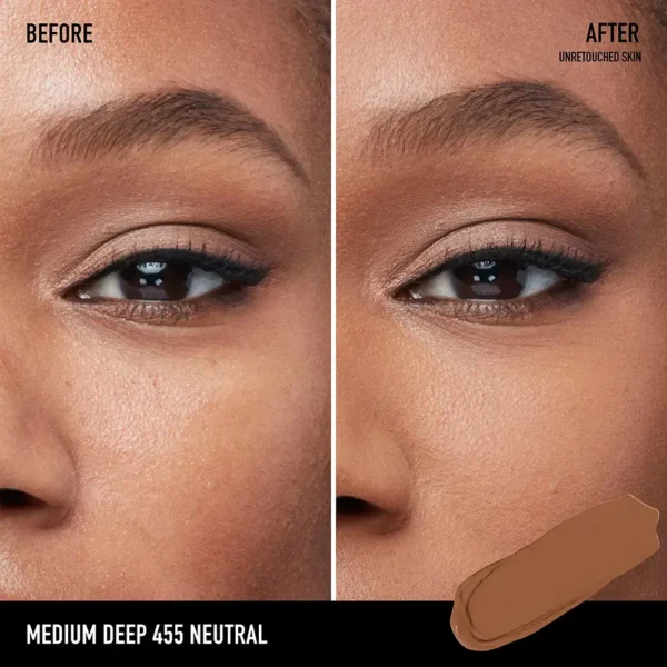 BARE MINERALS BAREPRO 16HR WEAR All-Over Skin-Perfecting Matte Concealer #Medium Deep 455 Neutral