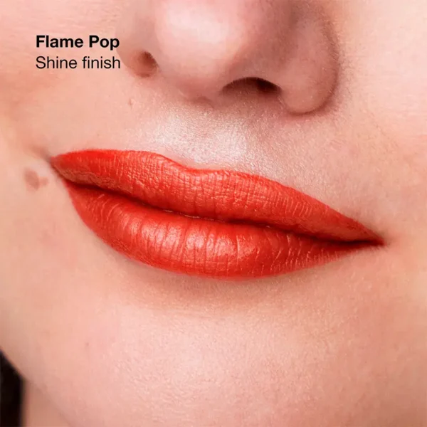 CLINIQUE POP LONGWEAR SHINE Lipstick #Flame Pop