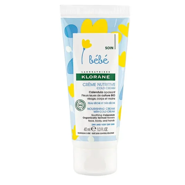 KLORANE BÉBÉ Nourishing Cream with Cold Cream 40 ml, EAN 3282779327060