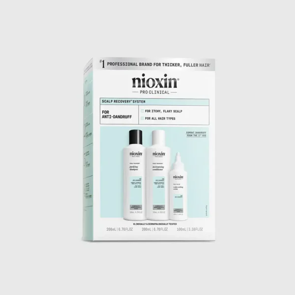 NIOXIN SCALP RECOVERY SYSTEM Anti-Dandruff Set for Itchy Scalp 3 pcs