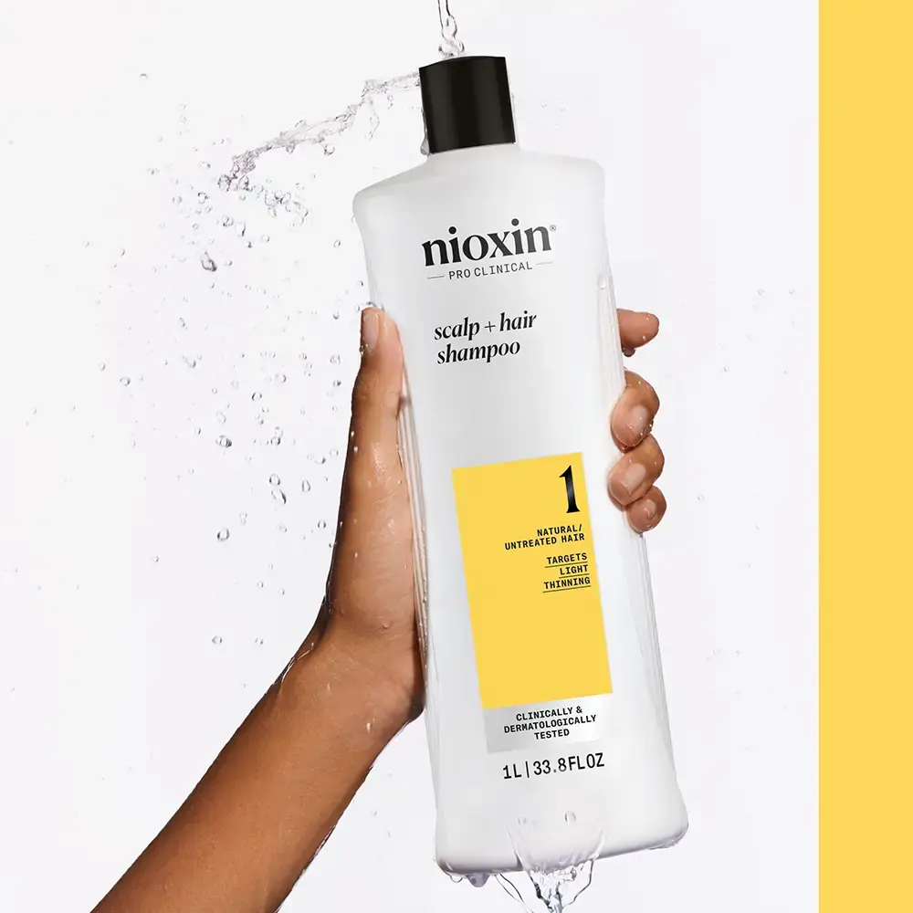 NIOXIN SYSTEM 1 Shampoo for Natural Hair with Mild Weakening 1000 ml