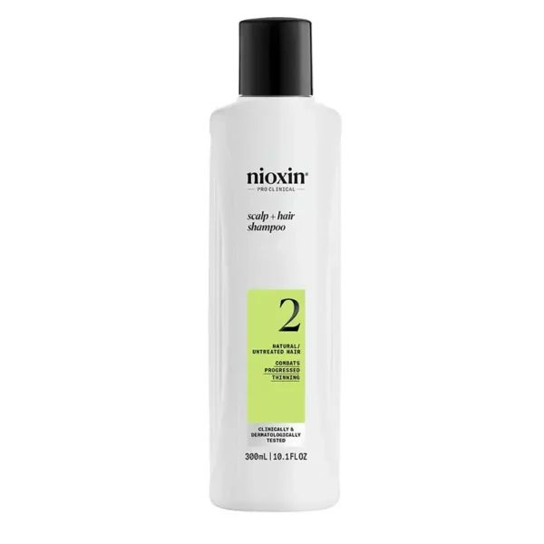 NIOXIN SYSTEM 2 Shampoo for Natural Hair with Advanced Weakening 300 ml, EAN 4064666842806