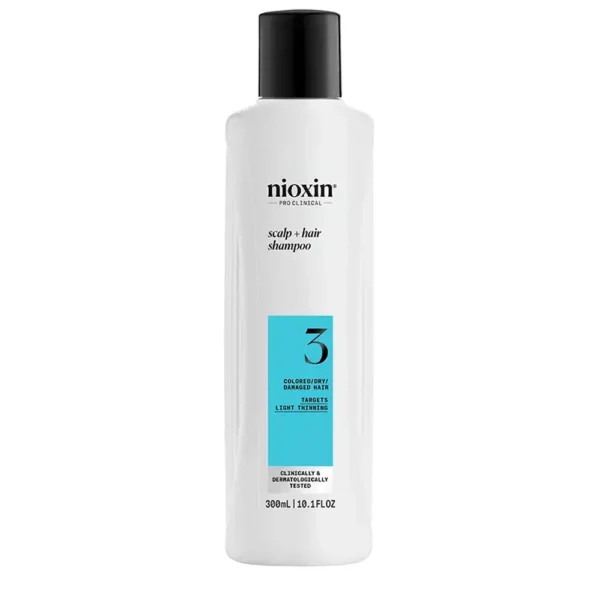 NIOXIN SYSTEM 3 Shampoo for Dyed and Damaged Hair with Mild Weakening 300 ml, EAN 4064666842707