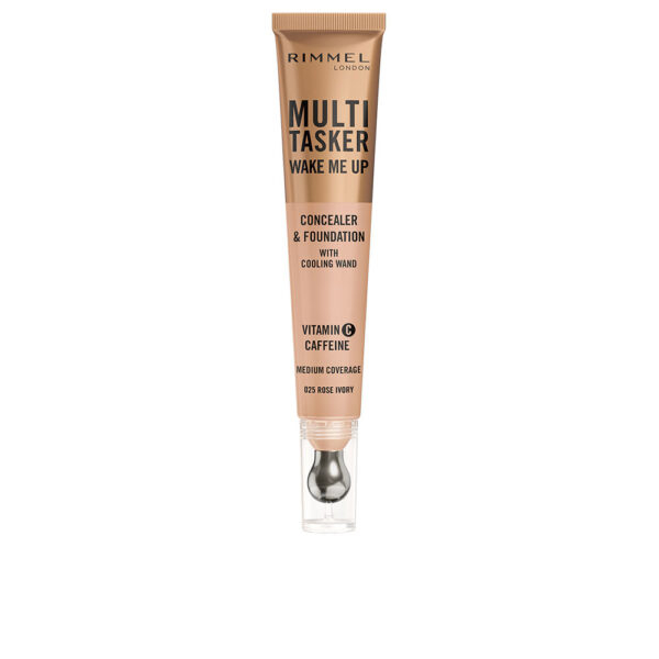 RIMMEL LONDON MULTITASKER WAKE ME UP concealer and foundation #Rose Ivory 20 ml