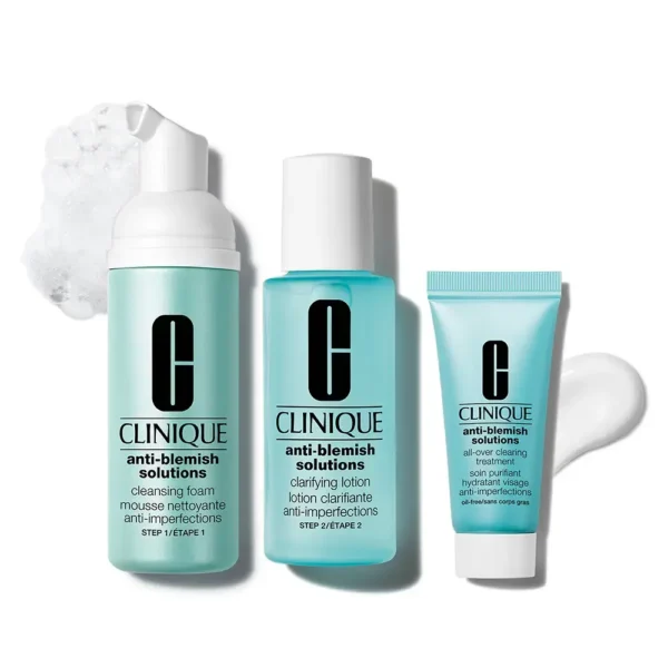 CLINIQUE ANTI-BLEMISH SOLUTIONS 3-STEP SKIN CARE SYSTEM set 3 pcs