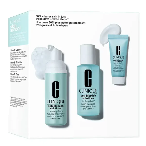 CLINIQUE ANTI-BLEMISH SOLUTIONS 3-STEP SKIN CARE SYSTEM set 3 pcs, EAN 0192333224557