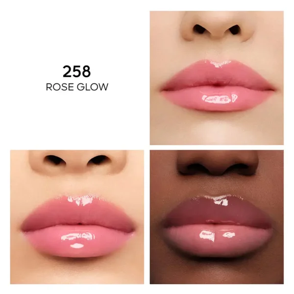 GUERLAIN KISSKISS BEE GLOW OIL Tinted Lip Oil #258-ROSE