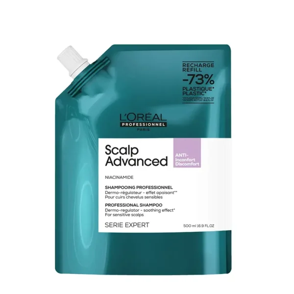 L’ORÉAL PROFESSIONNEL PARIS SCALP ADVANCED Shampoo Refill 500 ml, EAN 3474637242152