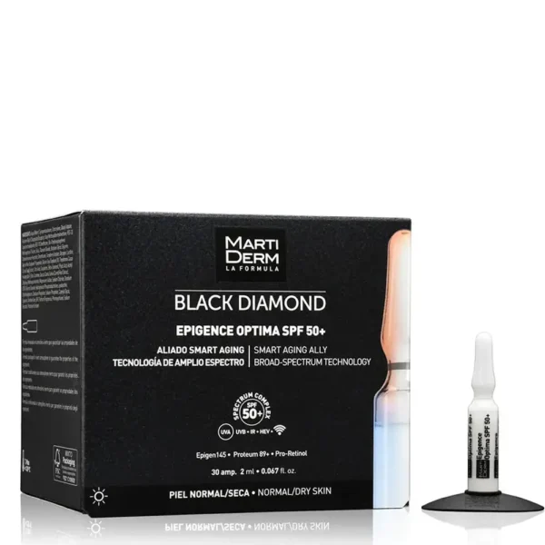 MARTIDERM BLACK DIAMOND EPIGENCE OPTIMA Ampoules for normal/dry skin SPF50+ 30 x 2 ml, EAN 8437015942902