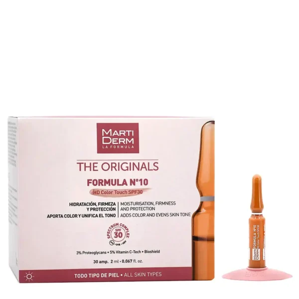 MARTIDERM THE ORIGINALS FORMULA Nº10 Ampoules SPF30 30 x 2 ml, EAN 8436589050532