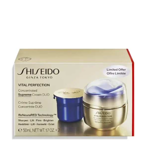 SHISEIDO VITAL PERFECTION CONCENTRATED SUPREME CREAM set 2 pcs, EAN 0768614210474