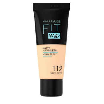 MAYBELLINE FIT ME! MATTE+PORELESS Foundation #112-soft beige, EAN 3600531544652