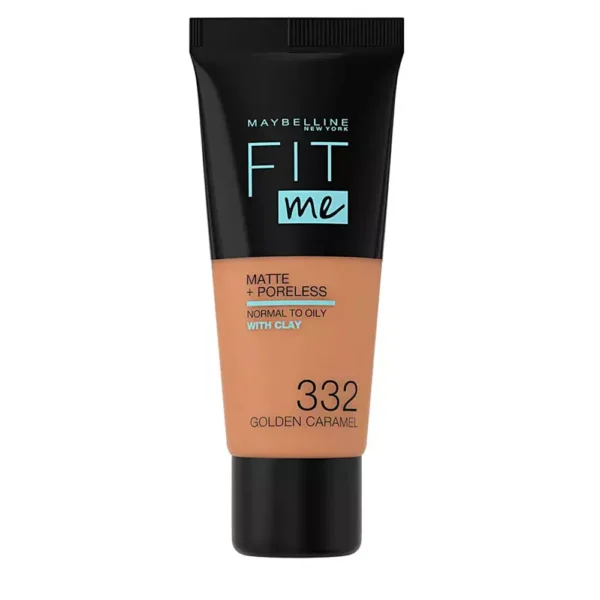 MAYBELLINE FIT ME! MATTE+PORELESS Foundation #332-golden caramel, EAN 3600531395520