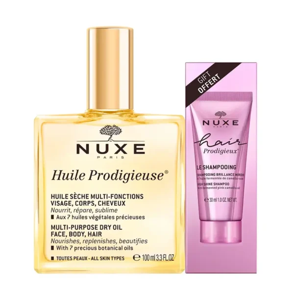 NUXE HUILE PRODIGIEUSE DRY OIL + Gift set 2 pcs, EAN 3264680039379