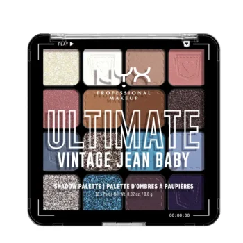 NYX PROFESSIONAL MAKE UP ULTIMATE VINTAGE JEAN BABY Eyeshadow Palette 16 x 0.8 gr, EAN 0800897246464