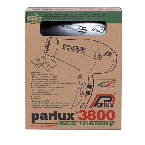 PARLUX 3800 ECOFRIENDLY Hairdryer #Silver