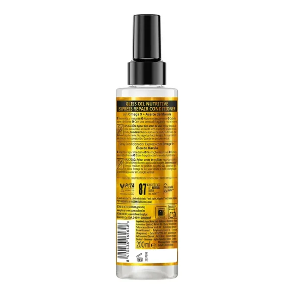 SCHWARZKOPF GLISS OIL NUTRITIVE Conditioner Spray 200 ml