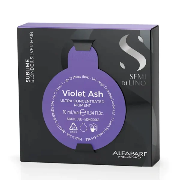 ALFAPARF MILANO SEMI DI LINO SUBLIME BLONDE & SILVER Violet Ash 10 ml, EAN 8022297135304