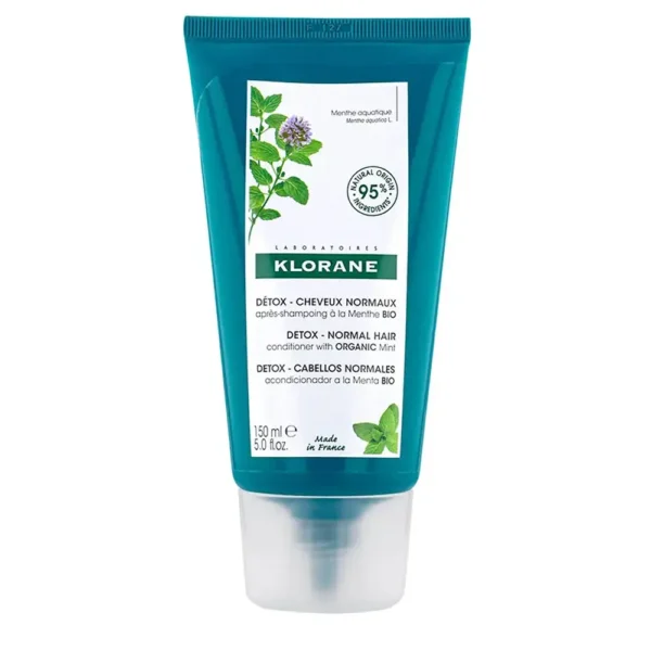 KLORANE AQUATIC MINT DETOX Conditioner for Normal Hair 150 ml, EAN 3282770144628