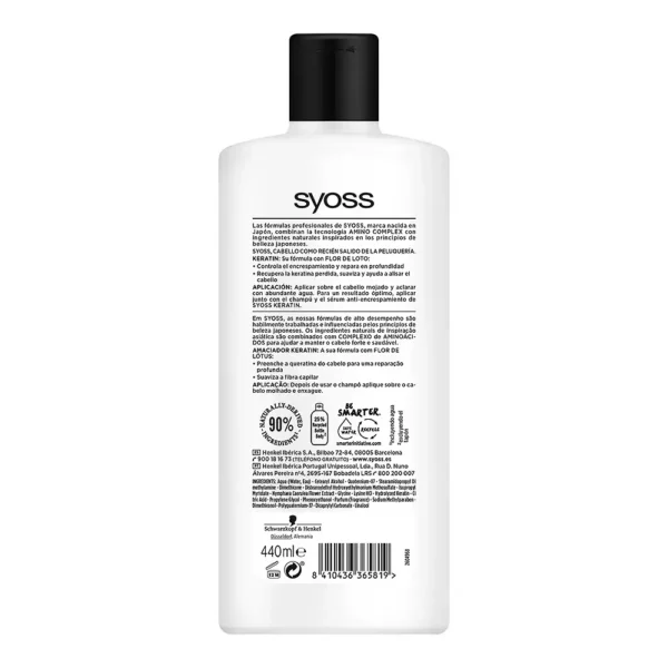 SYOSS KERATIN Conditioner for Frizzy and Dry Hair 440 ml