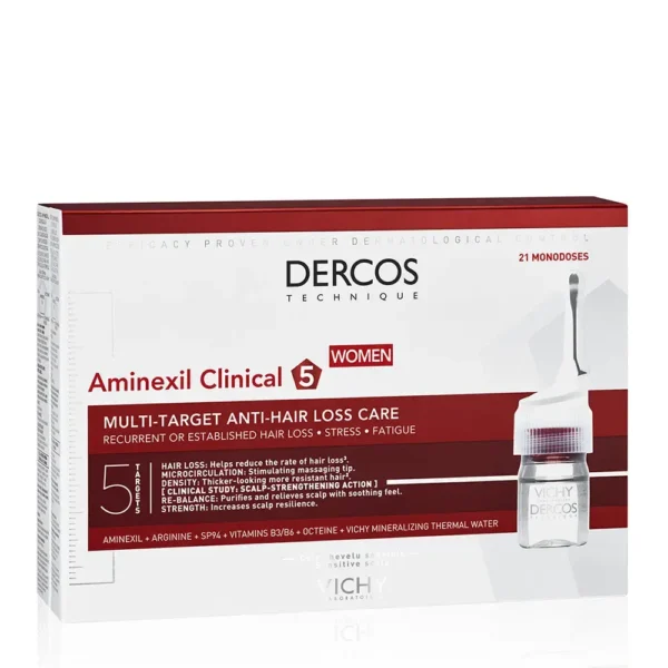 VICHY DERCOS Aminexil Clinical 5 Multy-Target Hair Loss Care for Women 21 x 6 ml