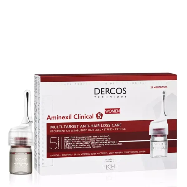 VICHY DERCOS Aminexil Clinical 5 Multy-Target Hair Loss Care 21 x 6 ml, EAN 3337875522786