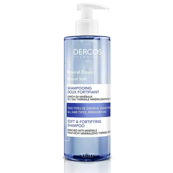 VICHY DERCOS Mineral Soft & Fortifying Shampoo for Frequent Use 400 ml, EAN 3337871322656