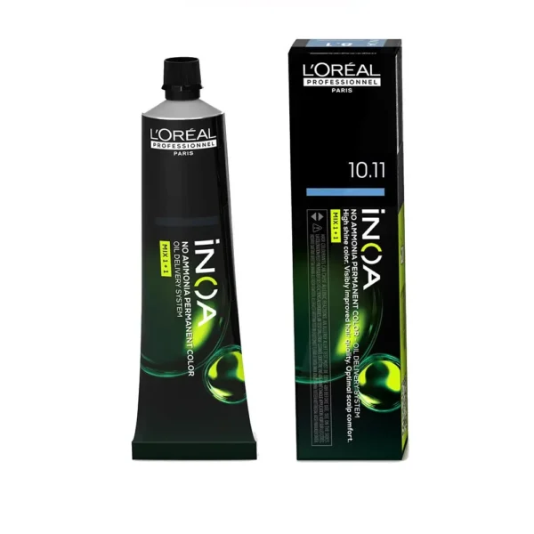 L'OREAL PROFESSIONNEL PARIS INOA Ammonia Free Hair Color #10.11-very very light ash blonde 60 gr