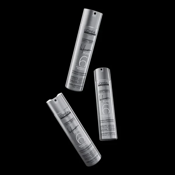 L'OREAL PROFESSIONNEL PARIS INFINIUM PURE Професионален фиксиращ спрей 500 мл, екстра силен - Изображение 2