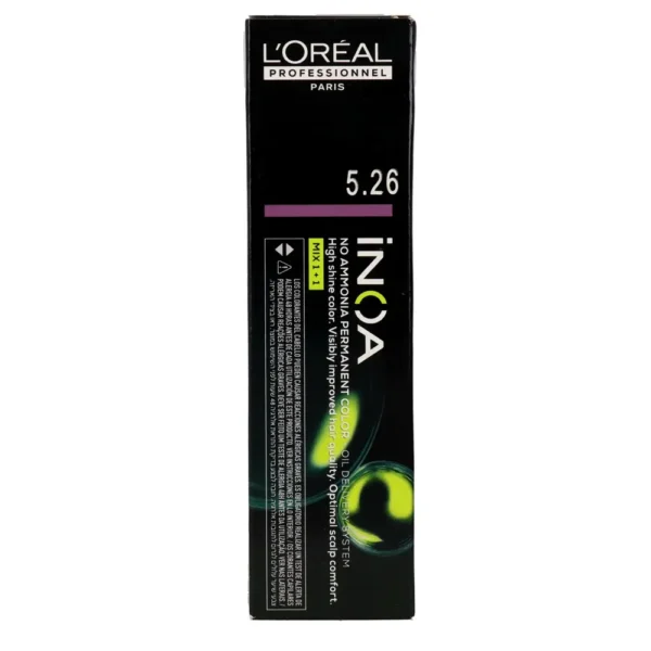 L'OREAL PROFESSIONNEL PARIS INOA Ammonia Free Hair Color #5.26 60 gr