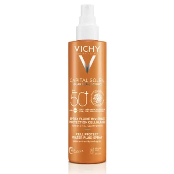 VICHY CAPITAL SOLEIL Cell Protect Water Fluid Spray SPF50+ 200 ml VICHY CAPITAL SOLEIL Cell Protect Water Fluid Spray SPF50+ 200 ml, EAN 3337875810869