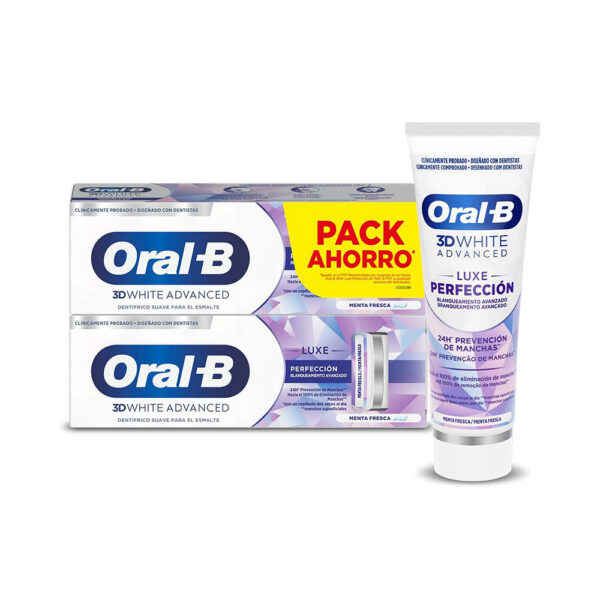 ORAL-B 3D WHITE LUXE PERFECTION toothpaste 2 x 75 ml