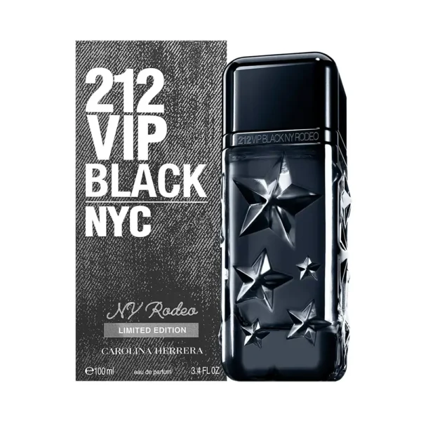 CAROLINA HERRERA 212 VIP Eau de parfum BLACK NY RODEO 100 ml, Édition Limitée