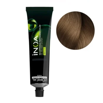 L'OREAL PROFESSIONNEL PARIS INOA Ammonia Free Hair Color #8.12-light blonde ash iridescent, EAN 3474637130695