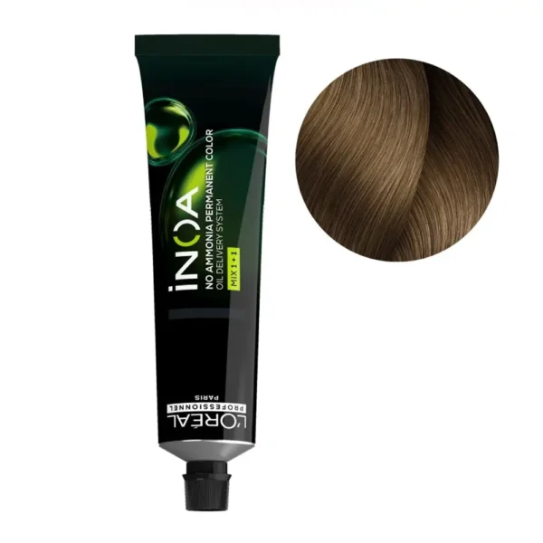 L'OREAL PROFESSIONNEL PARIS INOA Ammonia Free Hair Color #8.13-light golden ash blonde, EAN 3474637128098